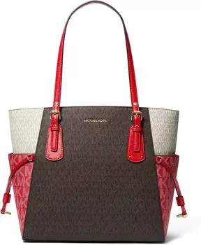 Сумка-тоут "Вояджер Восток/Запад" MICHAEL Michael Kors, цвет Crimson Multi