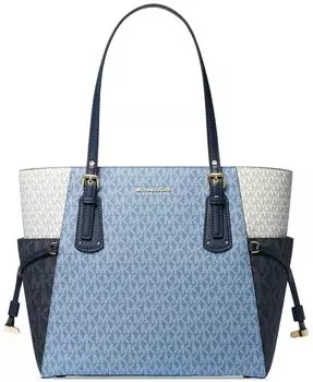 Сумка-тоут Voyager East West Michael Kors, синий