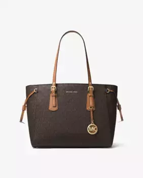 Сумка-тоут Voyager с логотипом Michael Michael Kors, коричневый