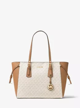 Сумка-тоут Voyager среднего размера с логотипом Michael Kors