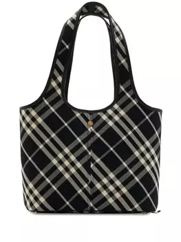 Сумка-тоут в клетку Burberry Nova Check, черный