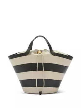 Сумка-тоут в полоску Furla, нейтральный