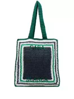 Сумка-тоут в технике кроше CASABLANCA, синий