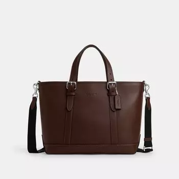 Сумка-тоут Warner COACH, цвет silver/maple