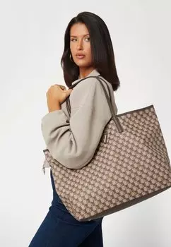 Сумка-тоут WAVE LARGE SET Guess, коричневый