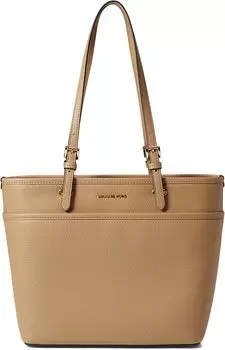 Сумка-тоут Winston среднего размера с карманом на молнии и верхом MICHAEL Michael Kors, цвет Camel