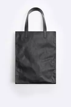 Сумка-тоут ZARA, черный