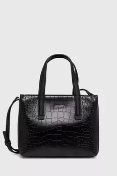 Сумка тоут женская Calvin Klein из фактурной экокожи, черный