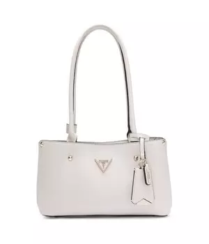 Сумка-тоут женская Guess Meridian с длинными ручками, экрю