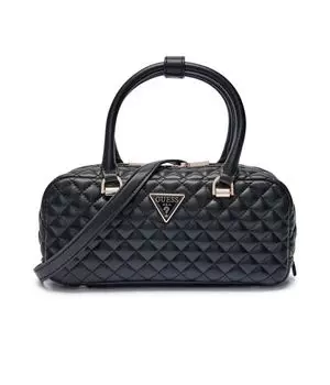 Сумка-тоут женская Guess Riane стеганая, черный