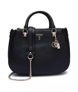 Сумка-тоут женская Guess с брелоком, черный