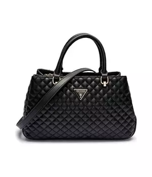 Сумка-тоут женская Guess стеганая, черный