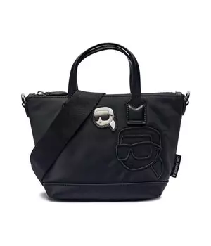 Сумка-тоут женская Karl Lagerfeld с нашивкой, черный