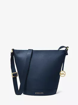 Сумка Townsend среднего размера из шагреневой кожи Michael Kors, синий