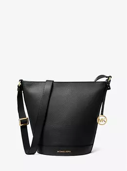 Сумка Townsend среднего размера из шагреневой кожи Michael Kors, черный
