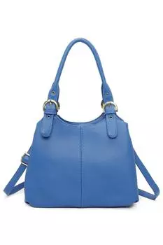 Сумка-трансформер Drei из искусственной кожи с тремя отделениями и регулируемыми ремнями Fontanella Fashion, синий