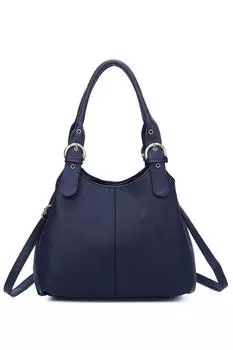 Сумка-трансформер Drei из искусственной кожи с тремя отделениями и регулируемыми ремнями Fontanella Fashion, синий