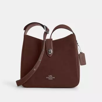 Сумка-трансформер Hadley Crossbody COACH, цвет silver/espresso