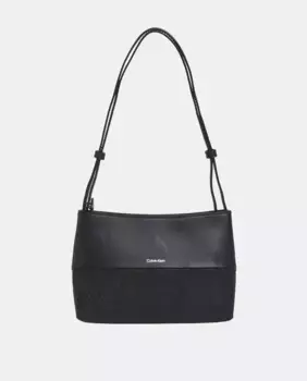 Сумка-трансформер с монограммой Calvin Klein, черный
