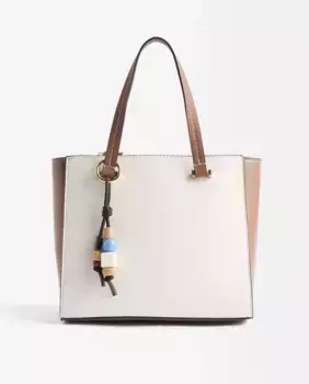 Сумка-трансформер в стиле тоут с несколькими отделениями и подвесным брелком для ключей Parfois, цвет Natural