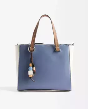 Сумка-трансформер в стиле тоут с несколькими отделениями и подвесным брелком для ключей Parfois, синий