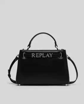 Сумка-трансформер в сумку через плечо с логотипом Replay, черный