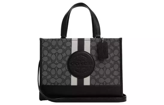 Сумка-туба Dempsey Jacquard With Leather на одно плечо для женщин COACH