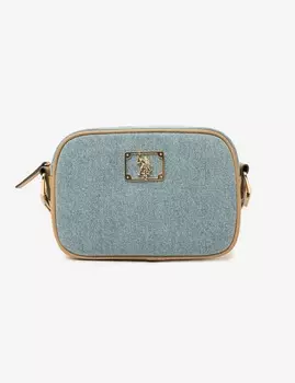 Сумка U.S. Polo Assn Denim Crossbody, серо-голубой