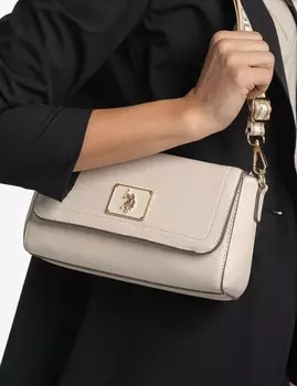 Сумка U.S. Polo Assn. Enamel Crossbody, кремовый