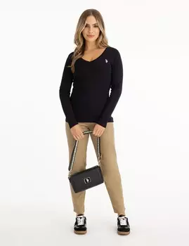 Сумка U.S. Polo Assn. Enamel Crossbody, черный