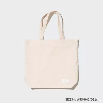 Сумка Uniqlo хлопковая, молочный