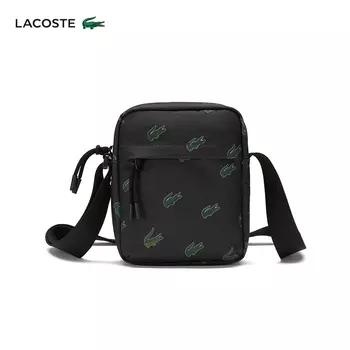 Сумка унисекс Lacoste с логотипом, темно - синий / зеленый