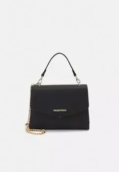 Сумка через плечо Valentino с ручкой и логотипом бренда, черный