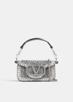 Сумка Valentino Garavani Loc Micro, серебряный