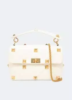 Сумка VALENTINO GARAVANI Roman Stud shoulder bag, белый