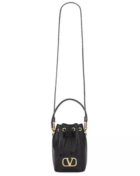 Сумка Valentino Garavani V Logo Signature Mini Bucket, неро
