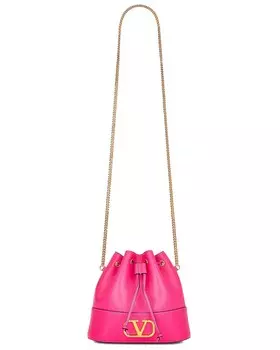 Сумка Valentino Garavani V Logo Signature Pouch, розовый