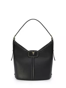 Сумка Valentino Garavani VLogo Leather Hobo, черный