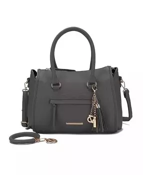 Сумка Valeria с брелоком от Mia K Mkf Collection, серебряный