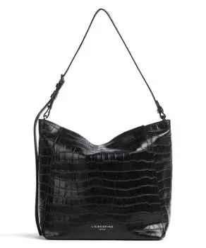 Сумка-Ведро Chudy Croco M из тисненой кожи Liebeskind, черный