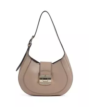 Сумка-Ведро club 2 s из зерненой кожи Furla, коричневый