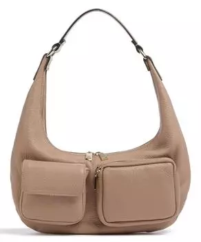 Сумка-Ведро Dalia из зерненой коровьей кожи Abro, коричневый