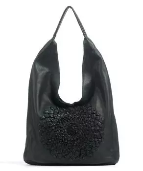 Сумка-Ведро Dorotheagasse 1 из зернистой яловой кожи. Taschendieb Wien, зеленый