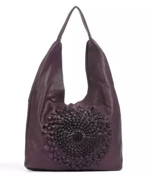 Сумка-Ведро Dorotheagasse 1 из зернистой яловой кожи. Taschendieb Wien, фиолетовый