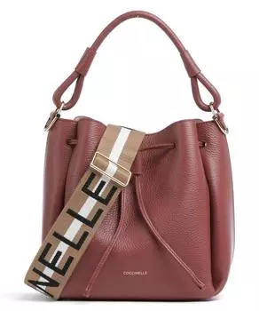 Сумка-Ведро Eclyps из зерненой кожи Coccinelle, коричневый