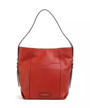 Сумка-Ведро Gemma из зернистой коровьей кожи The Bridge, красный