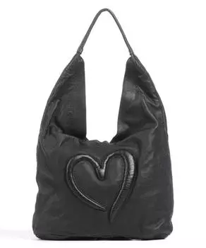 Сумка-Ведро Herzgasse 21 из мелкозернистой яловой кожи. Taschendieb Wien, черный