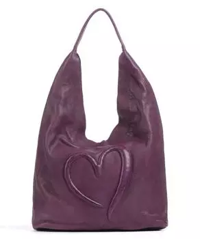 Сумка-Ведро Herzgasse 21 из мелкозернистой яловой кожи. Taschendieb Wien, фиолетовый