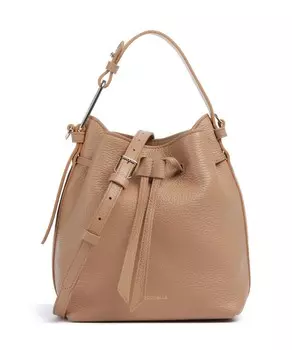 Сумка-Ведро Malory из зерненой кожи Coccinelle, коричневый