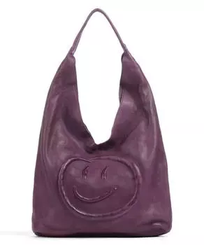 Сумка-Ведро Marxergasse 1 из зернистой яловой кожи. Taschendieb Wien, фиолетовый